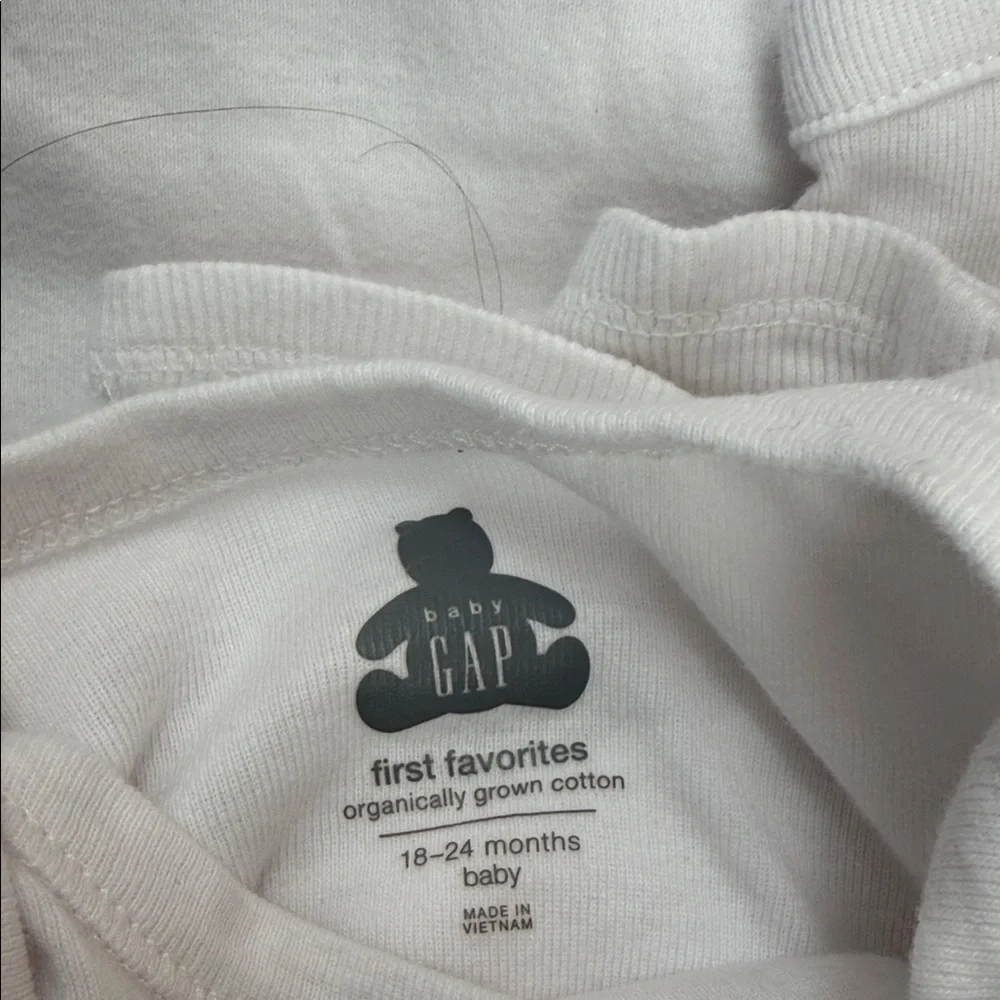 White Long Sleeve Baby Bodysuit Set - Gap
